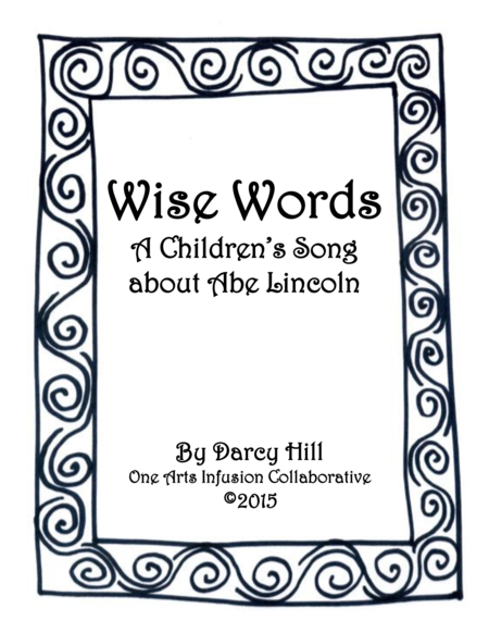 Wise Words A Childrens Song About Abe Lincoln Sheet Music