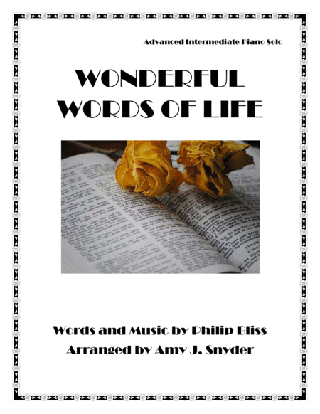 Wonderful Words Of Life Piano Solo Sheet Music