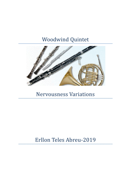 Woodwind Quintet Nervousness Variations Sheet Music