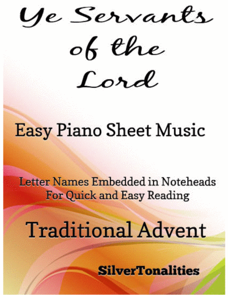 Free Sheet Music Ye Servants Of The Lord Easy Piano Sheet Music