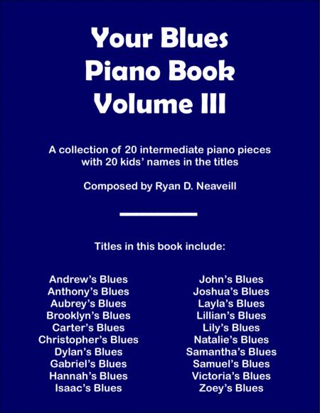 Your Blues Piano Book Volume Iii Sheet Music