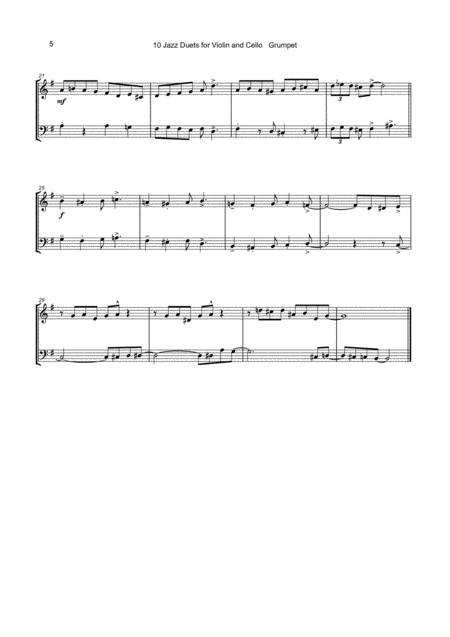 10 Jazz Swing Carols For Violin And Cello Duet By Various Free Sheet Music