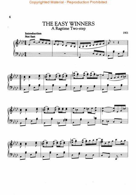 18 Rags In Easier Versions By Scott Joplin Free Sheet Music