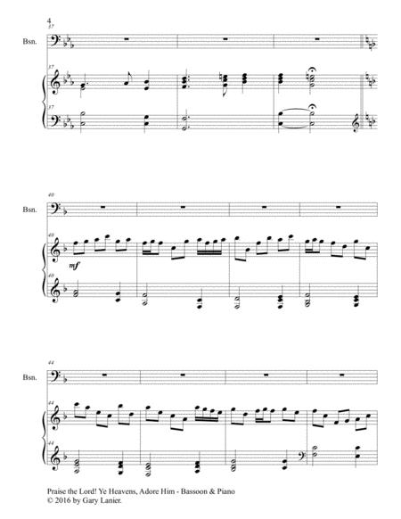 3 Hymns Of Praise & Encouragement (Duets For Bassoon And Piano) By GEORGE W. WEBB Free Sheet Music