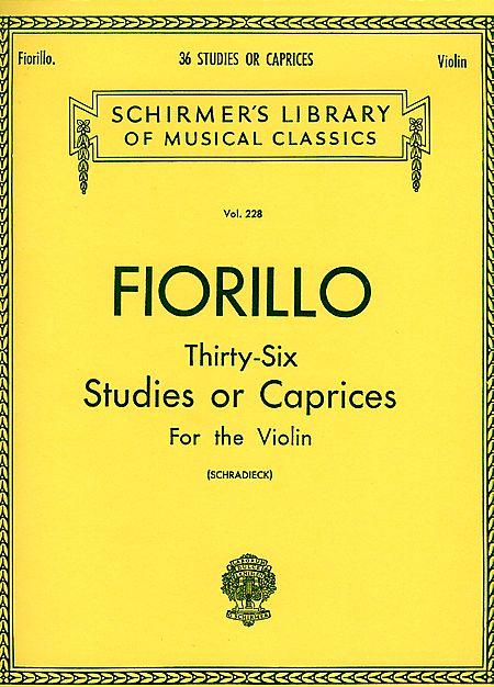 36 Studies Or Caprices By Federico Fiorillo Free Sheet Music