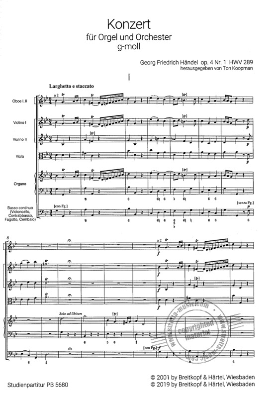 4 Konzerte Für Orgel Solo By Christoph Wolfgang Druckenmuller Free Sheet Music