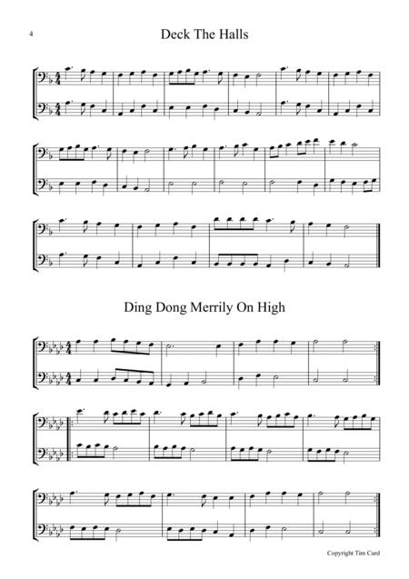 8 Christmas Duets For Horn In F And Trombone In C By Traditional Free Sheet Music