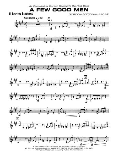 A Few Good Men By Gordon Goodwin Free Sheet Music