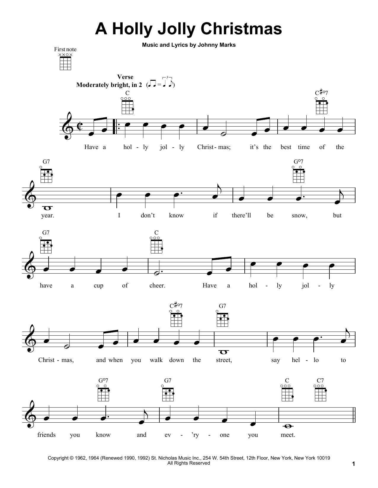 A Holly Jolly Christmas By Lady Antebellum Free Sheet Music