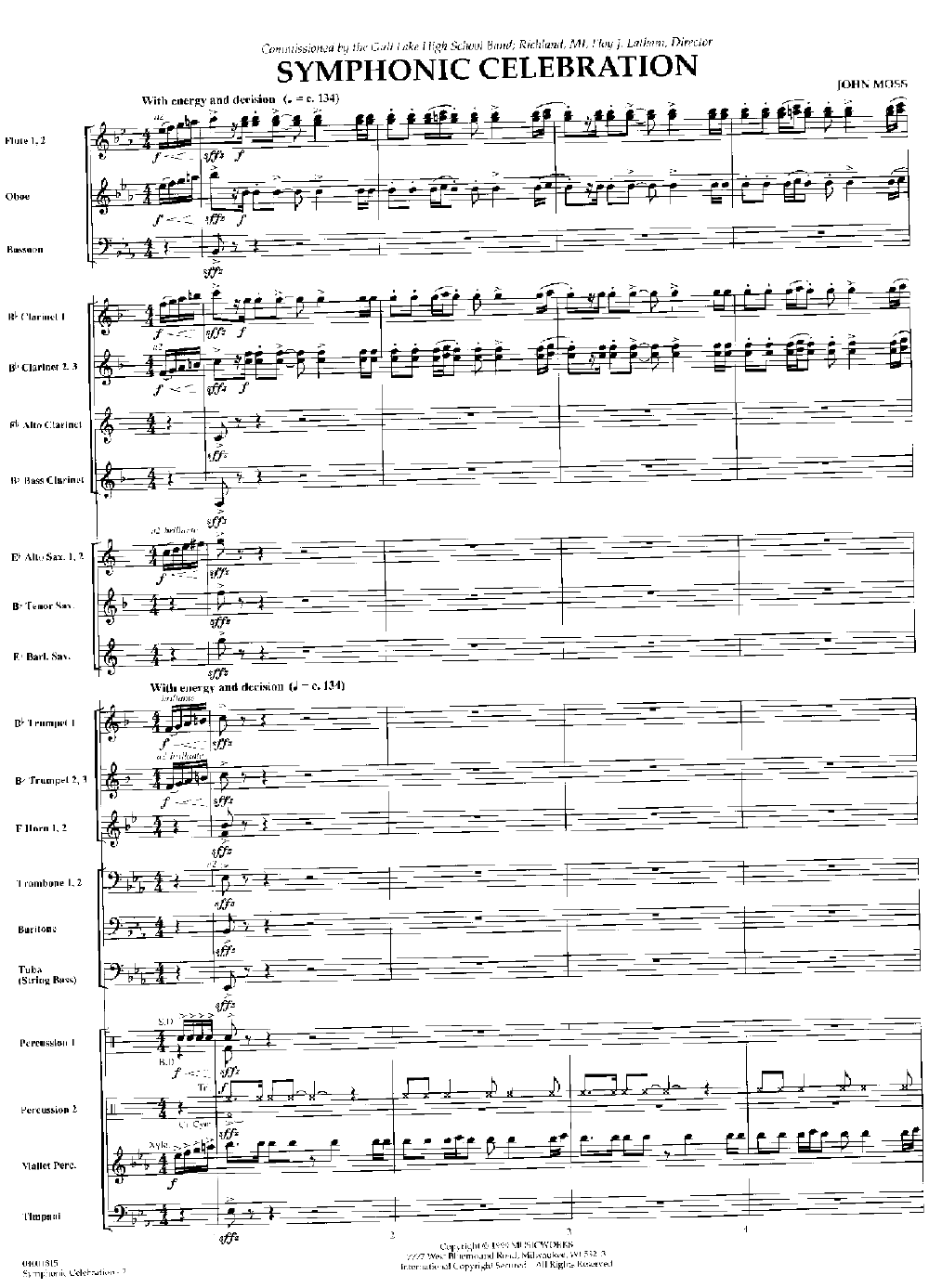 A Symphonic Celebration: Score By N Free Sheet Music