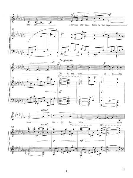 [Adams] For You There Is No Song (from Five Millay Songs) By H. Leslie Adams Free Sheet Music