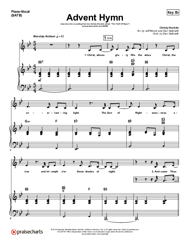 Advent Message By Martin How Free Sheet Music