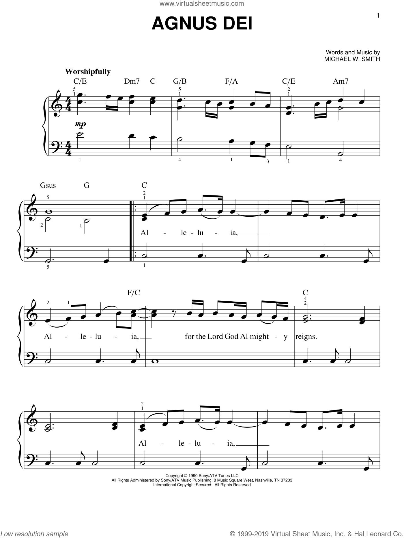 Agnus Dei By Jim Stanton Free Sheet Music