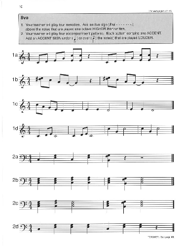 Alfred's Basic Piano Course Ear Training, Level 3 By E. L. Lancaster Free Sheet Music