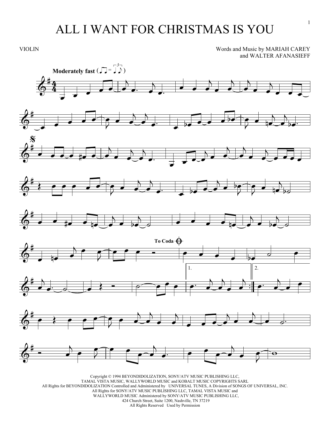 All I Want For Christmas Is You By Lady Antebellum Free Sheet Music