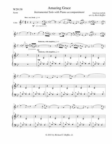 Amazing Grace (String Quartet - Violin 1 & 2, Viola And Cello - Score/Parts Included) By Traditional American Melody Free Sheet Music