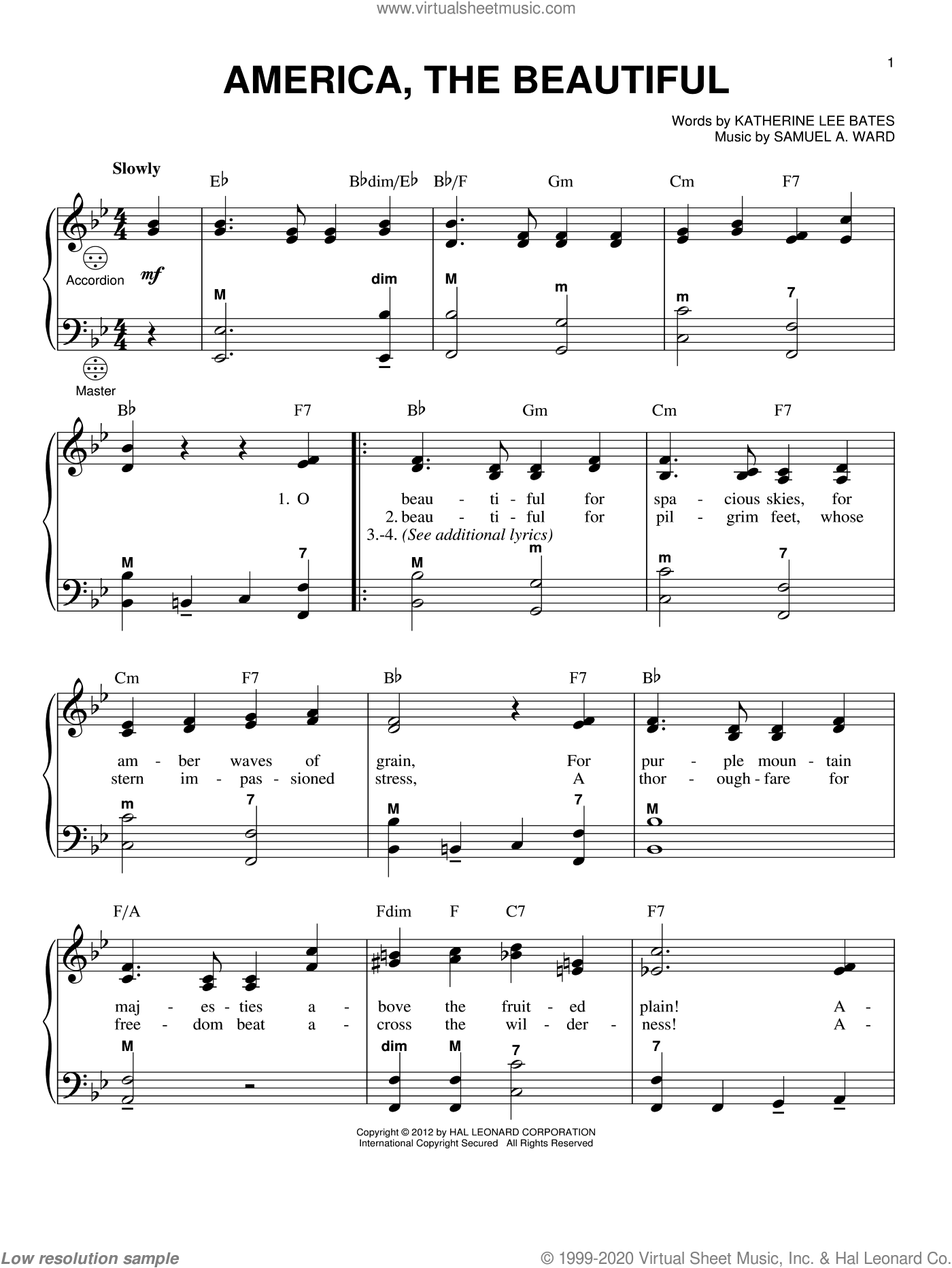 America The Beautiful By Jim Lucas Free Sheet Music