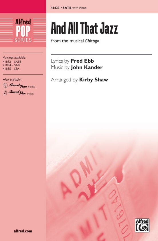 And All That Jazz - SoundTrax CD (CD Only) By John Kander Free Sheet Music