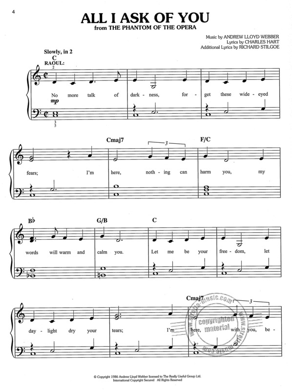 Andrew Lloyd Webber - Unmasked: The Platinum Collection By Andrew Lloyd Webber Free Sheet Music