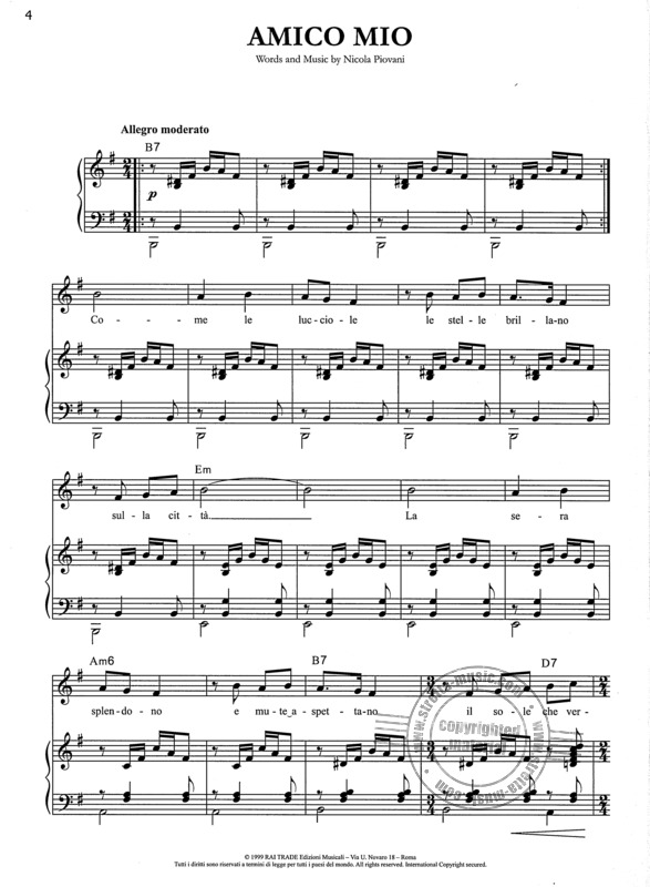 Anthology Nicola Piovani By Nicola Piovani Free Sheet Music