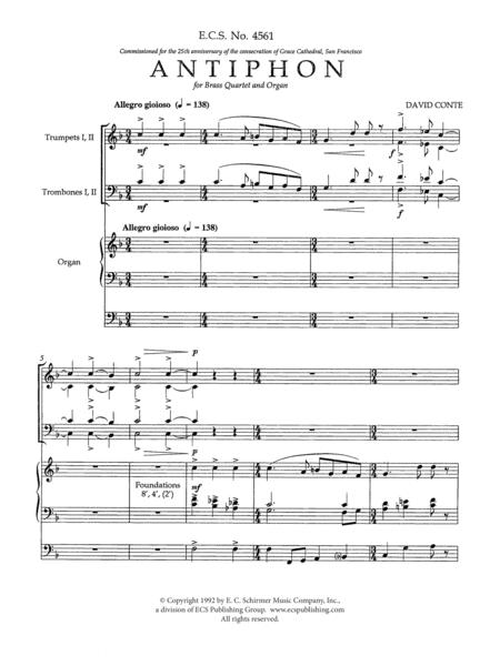 Antiphon By William Owens Free Sheet Music