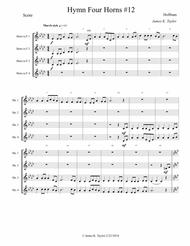 ARE YOU WASHED IN THE BLOOD OF THE LAMB? (Horn Quartet #12) By James K. Taylor Free Sheet Music