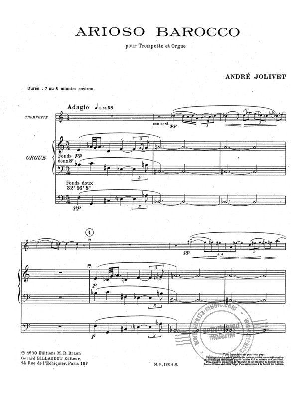 Arioso Barocco By N Free Sheet Music