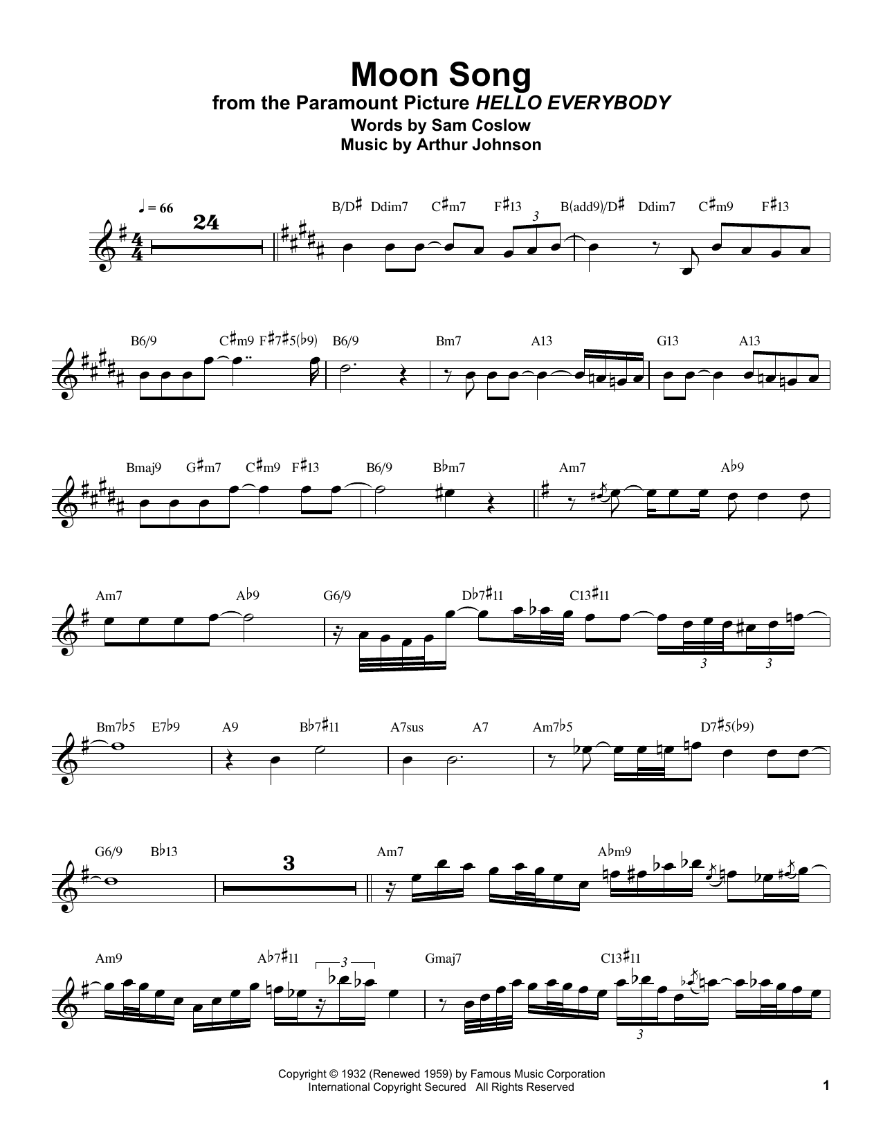 Ask The Moon By Ron Nelson Free Sheet Music