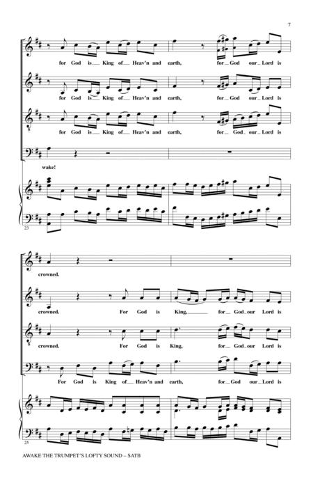 Awake The Trumpet's Lofty Sound By George Frideric Handel Free Sheet Music