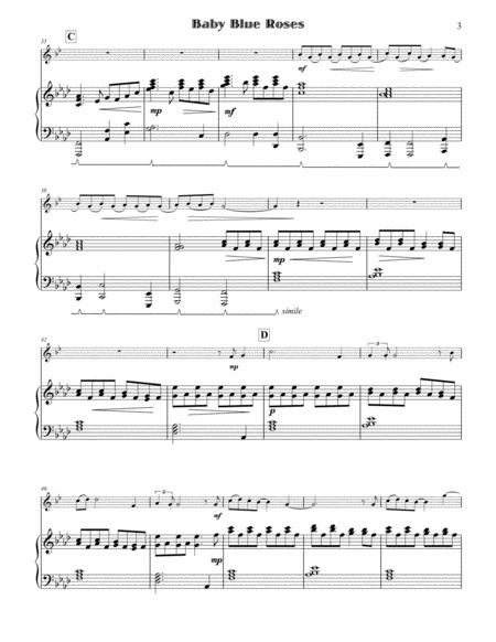 Baby Blue Roses For Trumpet & Piano By Greg Bartholomew Free Sheet Music