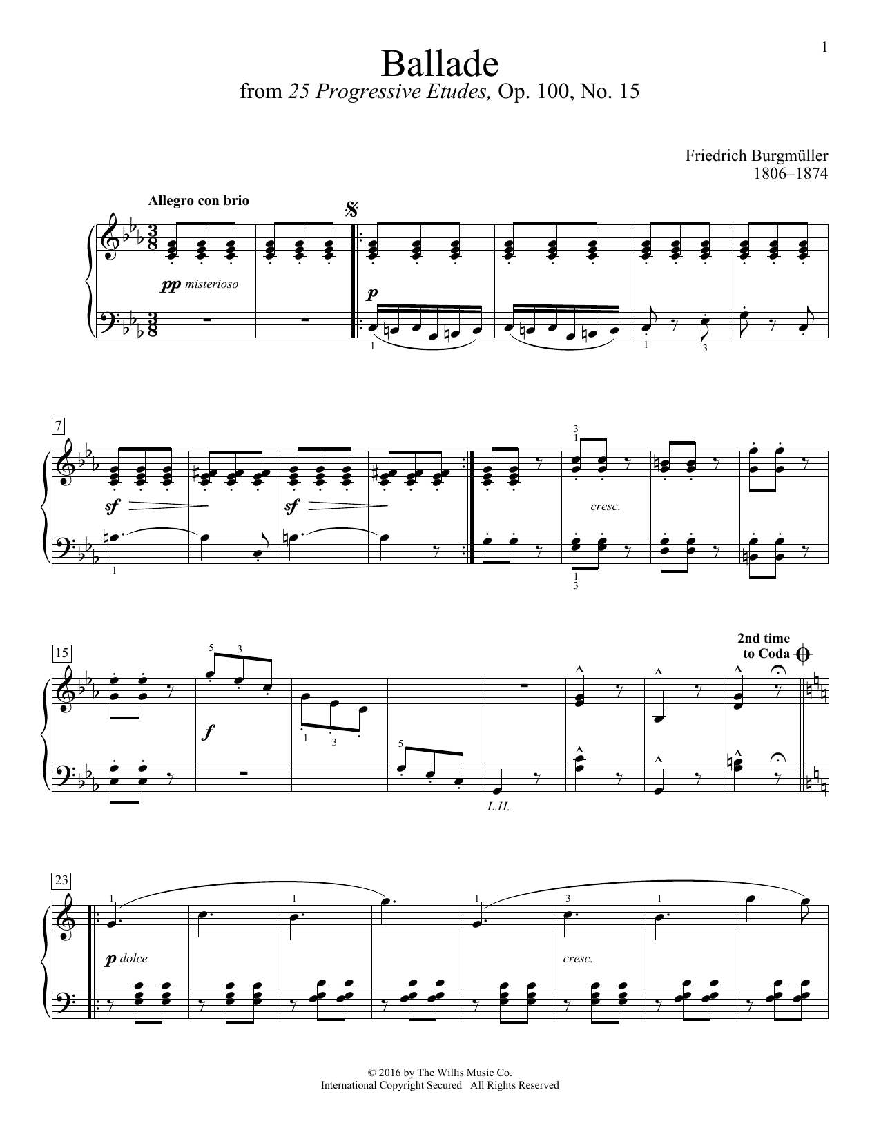 Ballade By Joe Hisaishi Free Sheet Music