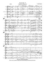 Beethoven: Wind Sextet Op.71 - Wind Quintet By Ludwig Van Beethoven Free Sheet Music