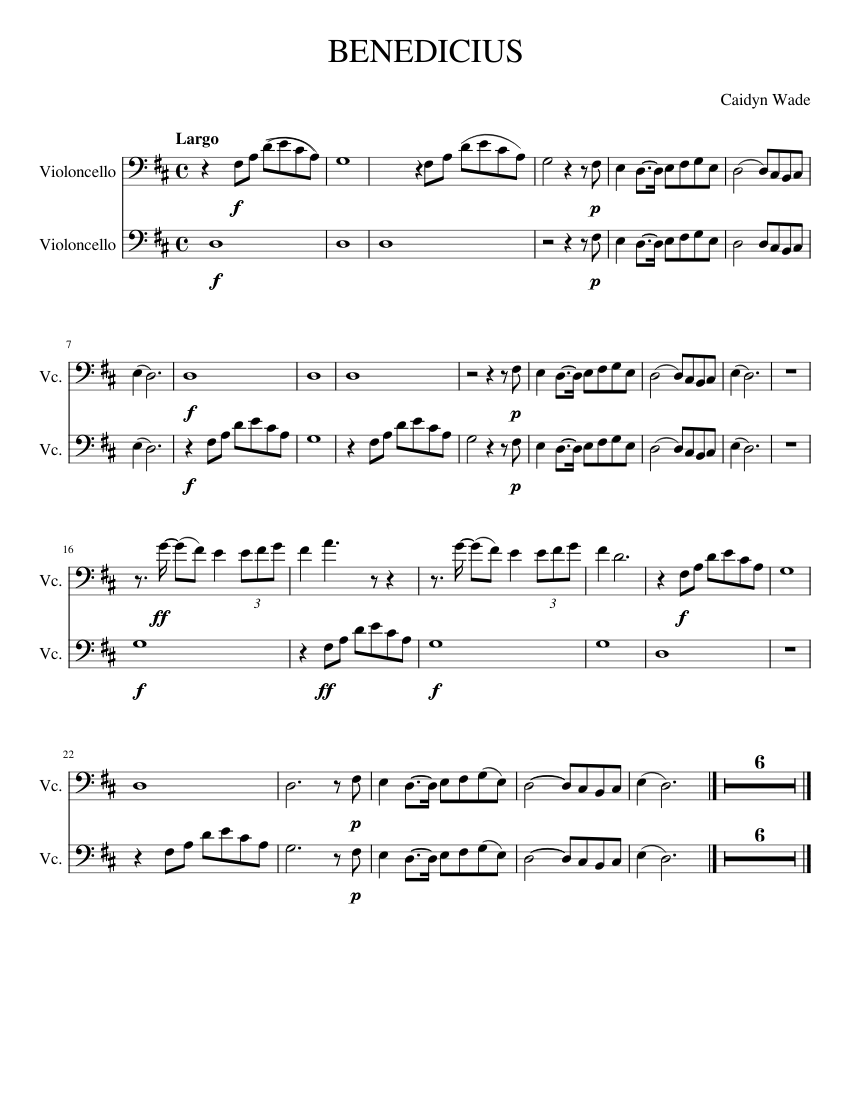 Benedictus By Karl William Pamp Jenkins Free Sheet Music