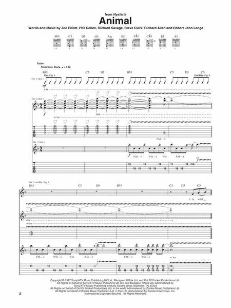 Best Of Def Leppard By Def Leppard Free Sheet Music