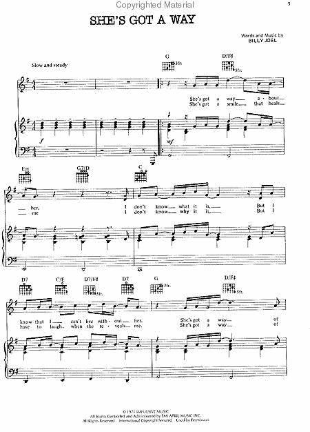 Billy Joel Complete By Billy Joel Free Sheet Music