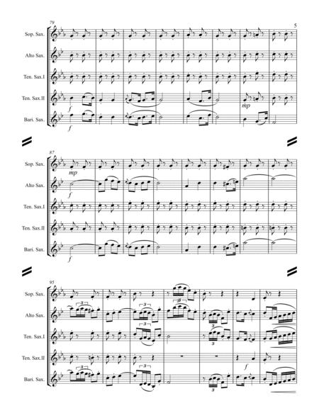 Bizet – Selections From CARMEN (for Saxophone Quintet SATTB) By Georges Bizet Free Sheet Music