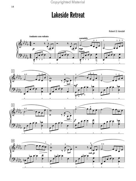 Celebrated Lyrical Solos, Book 3 By Robert D. Vandall Free Sheet Music