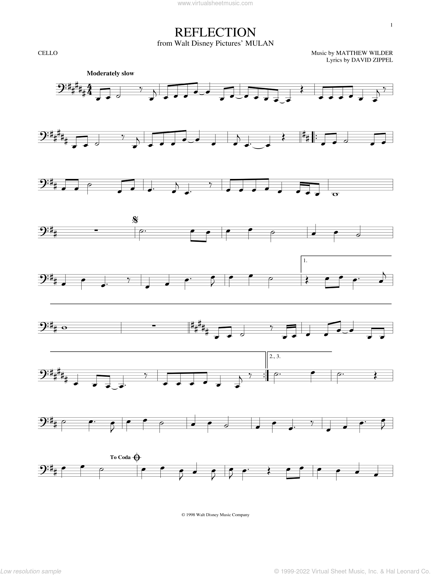 Cello Solos By Various Free Sheet Music