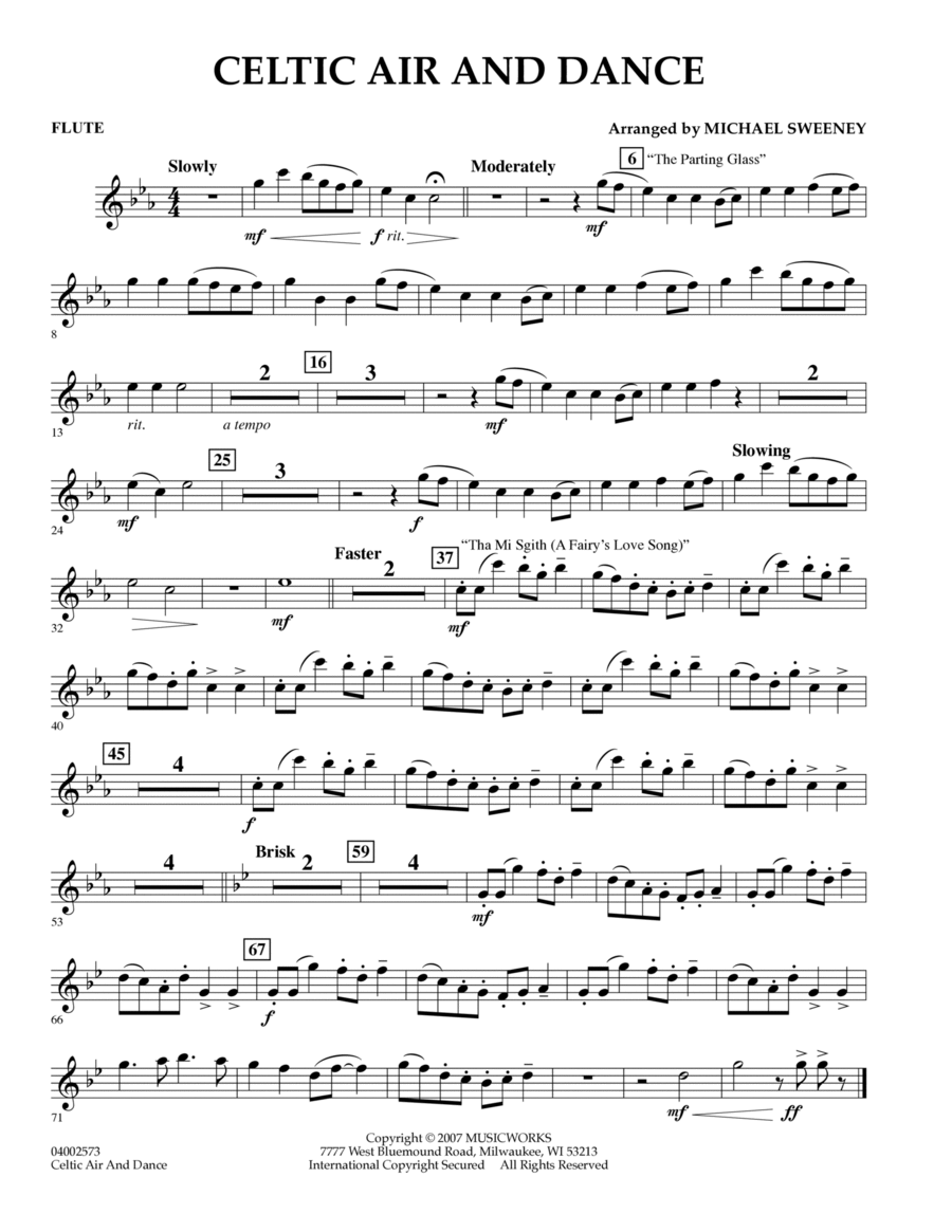 Celtic Air And Dance By Michael Sweeney Free Sheet Music