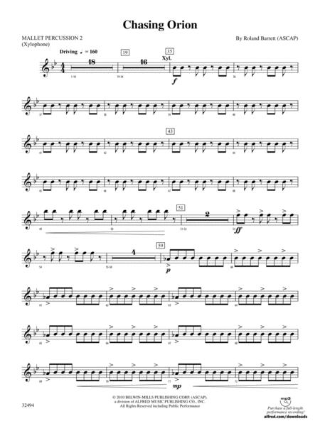 Chasing Orion By Roland Barrett Free Sheet Music