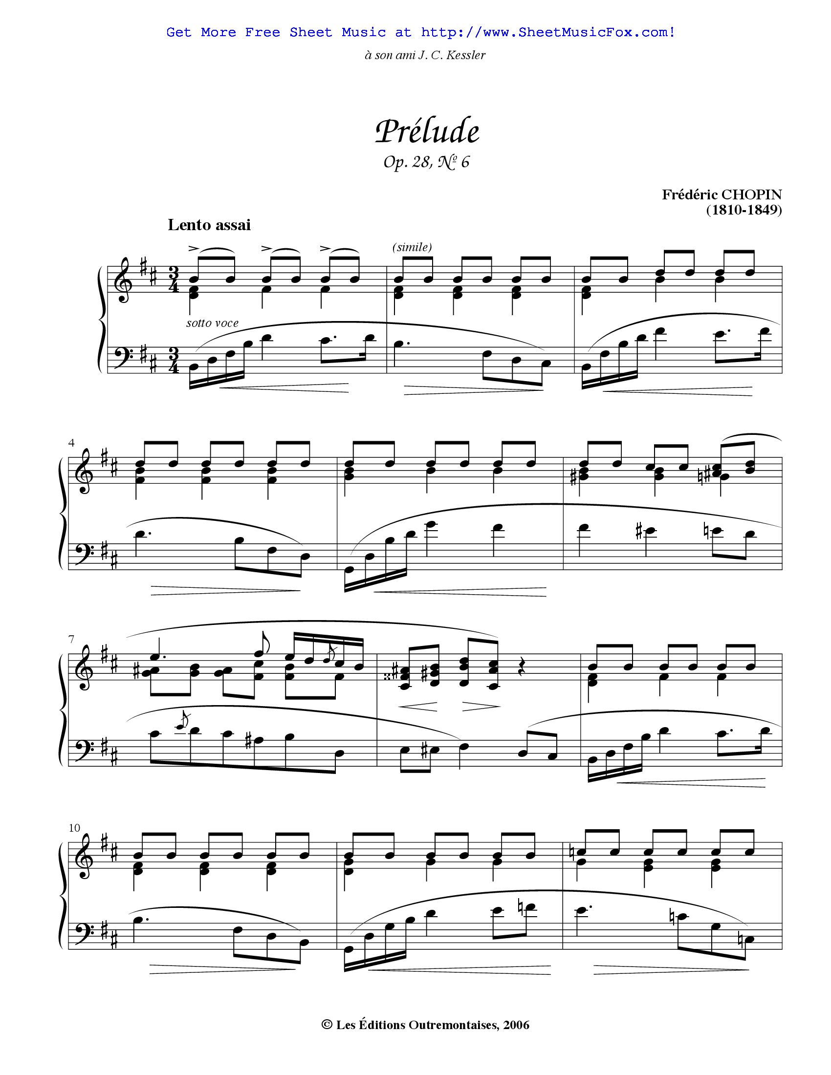 Chopin - Preludes By Frederic Chopin Free Sheet Music