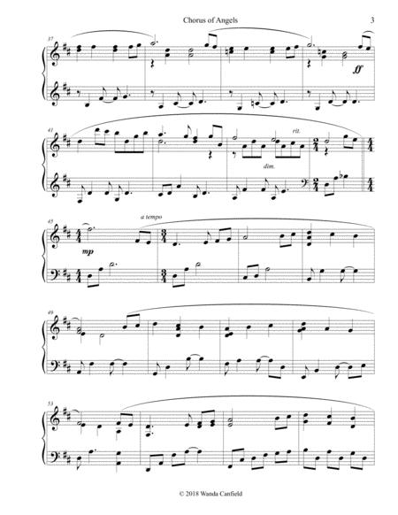 Chorus Of Angels (A Christmas Celebration) For Piano Solo By Wanda Canfield Free Sheet Music