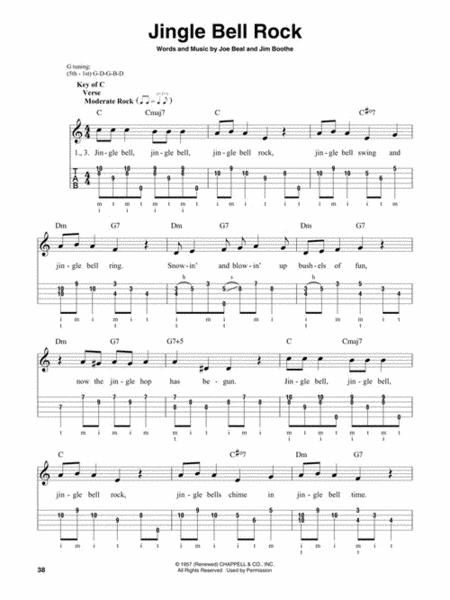 Christmas Hits For Banjo By Various Free Sheet Music