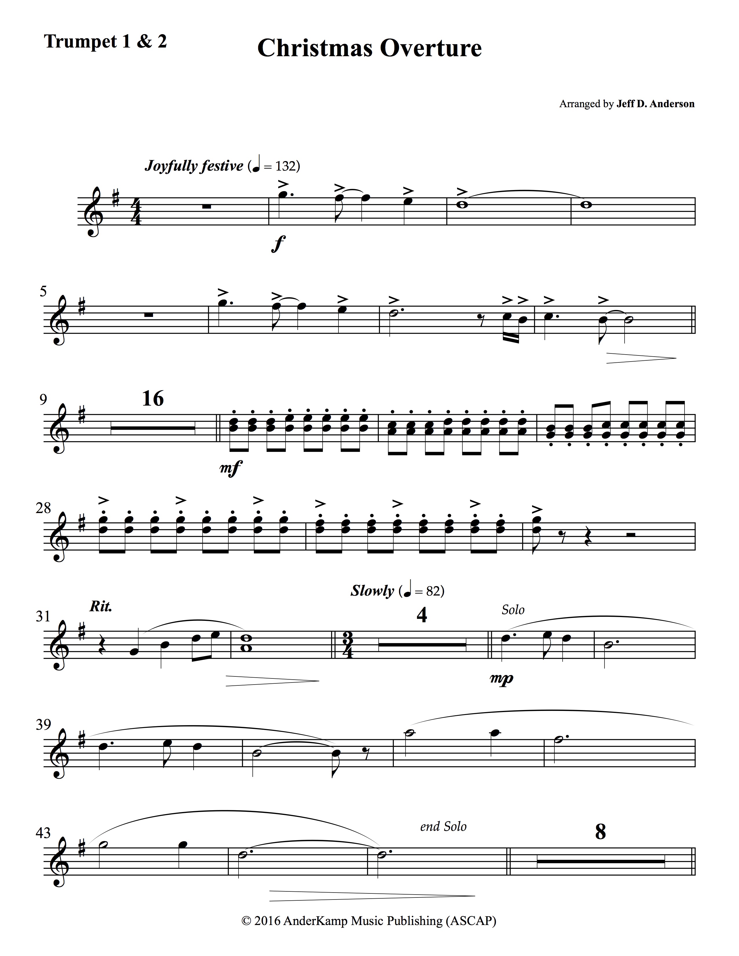 Christmas Overture By Samuel Coleridge-Taylor Free Sheet Music