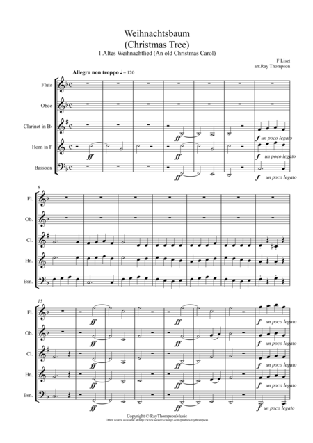 Christmas Tree (Weihnachtsbaum) By Franz Liszt Free Sheet Music