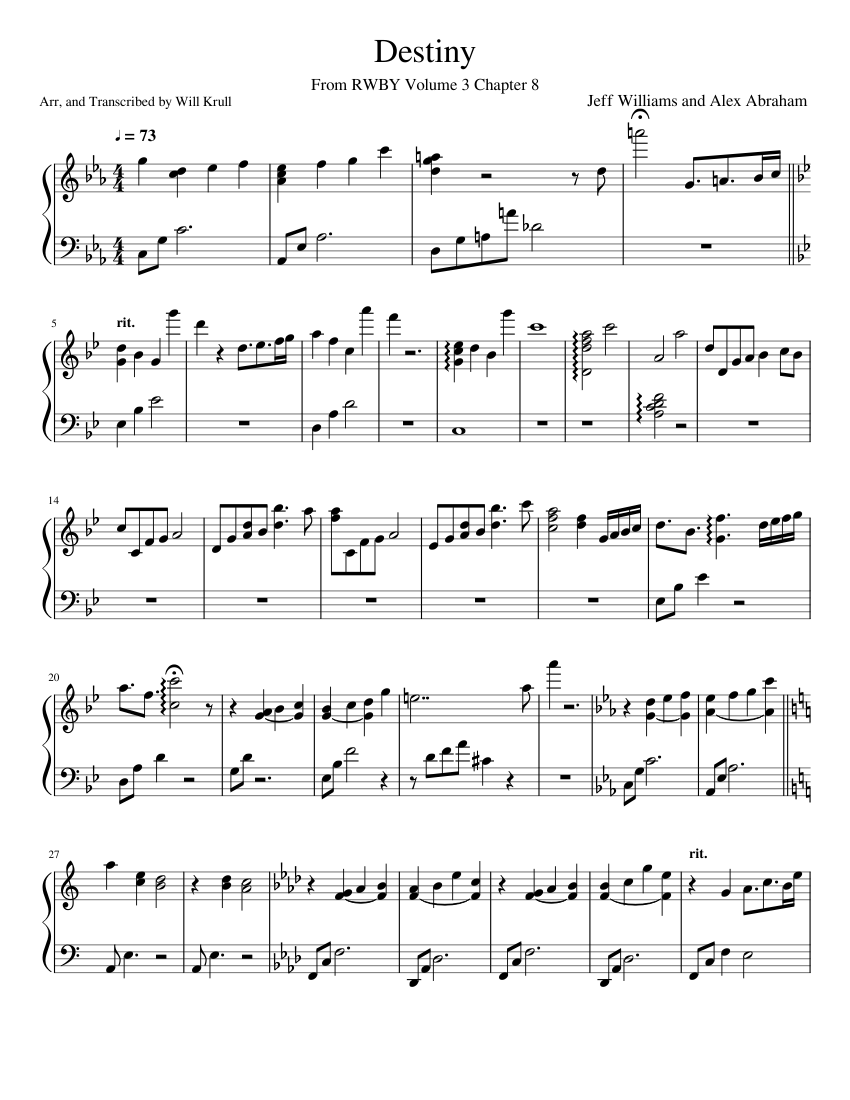 Citadel's Destiny By Thierry Deleruyelle Free Sheet Music