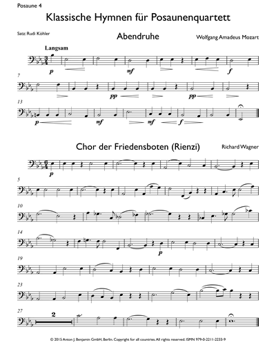 Classics For Trombone Quartet By Mike Forbes Free Sheet Music