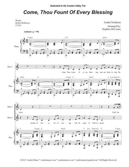 Come, Thou Fount Of Every Blessing (2-part Choir - (SA) By Stephen DeCesare Free Sheet Music