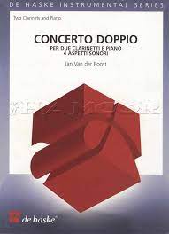 Concerto Doppio 2 Clarinets & Piano By Jan Van Der Roost Free Sheet Music