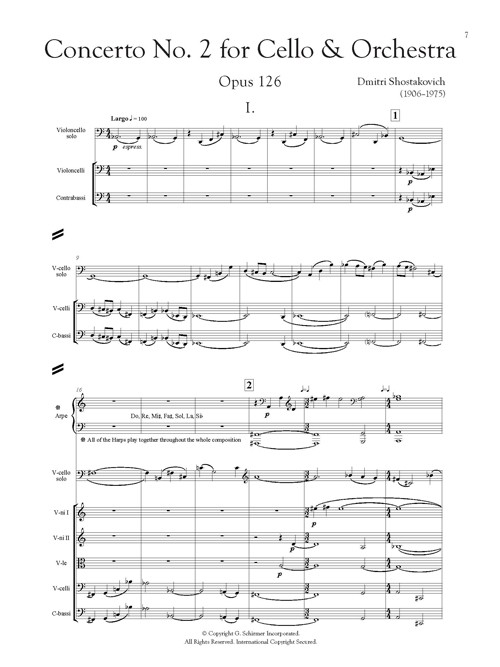 Concerto No. 2 For Cello And Orchestra By Alfred Schnittke Free Sheet Music